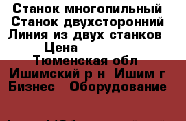 Станок многопильный .Станок двухсторонний. Линия из двух станков › Цена ­ 400 000 - Тюменская обл., Ишимский р-н, Ишим г. Бизнес » Оборудование   